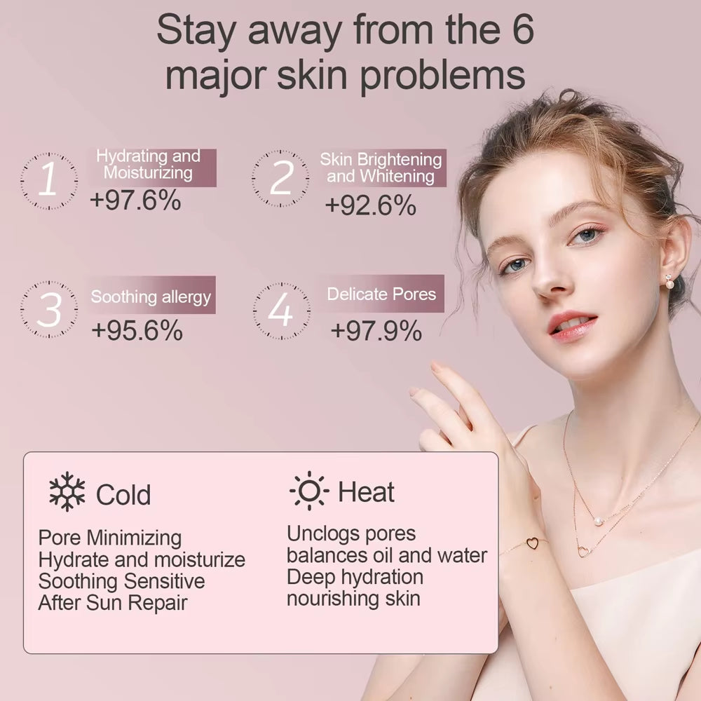 SPA Face Steamer Nano Mist Sprayer Facial Steamer Cold & Hot Nebulizer Facial Sauna Humidifier for Pores Cleansing Moisturizing
