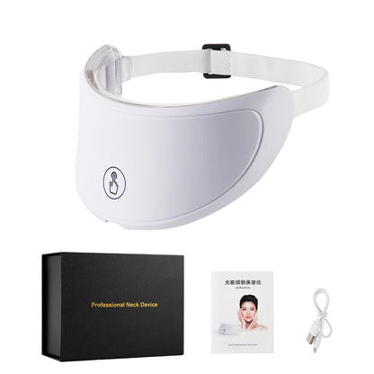 Neck LED Mask 7 Colors Photon Skin Tightening Lifting Neck Beauty Device Neck Wrinkle Remover Skin Care Brighten Rejuvenation